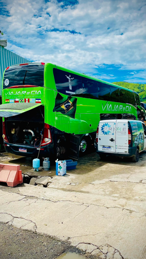 Serviço AC garagem frota ônibus Várzea Paulista Prime Ar
